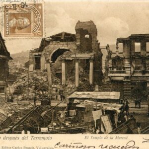 Chile Valparaiso Earthquake La Merced Church 1907 to France