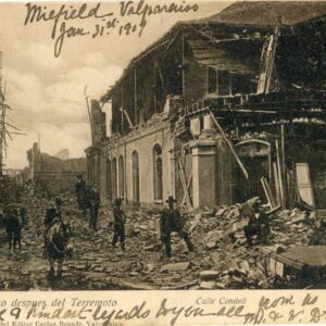 Chile Valparaiso Earthquake Condell Street 1907