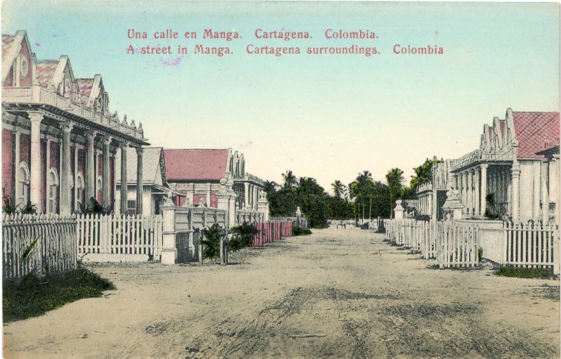 Colombia Cartagena A Street in Manga