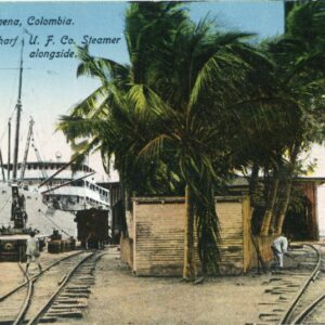 Colombia Cartagena Wharf Steamer Railway