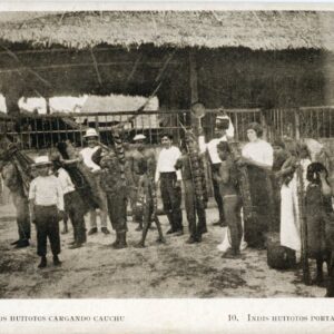 Colombia Huitoto Indians Carrying Rubber