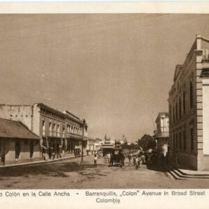 Colombia Barranquilla Colon Avenue in Broad Street