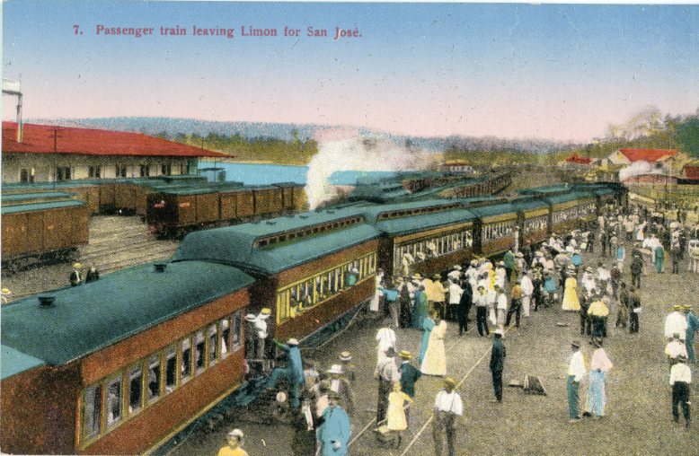 Costa Rica Train leaving Limon for San Jose