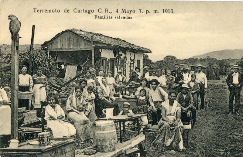 Costa Rica Cartago Earthquake 1910 Saved Families