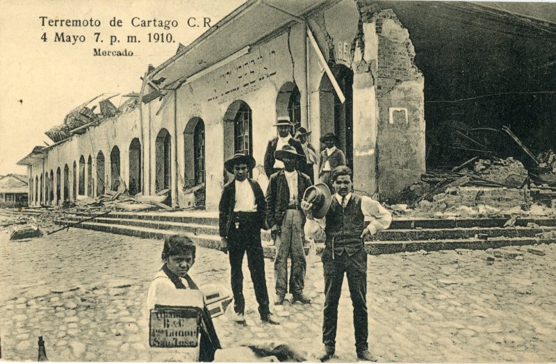 Costa Rica Cartago Earthquake 1910 Market