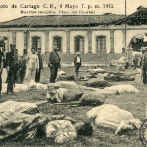 Costa Rica Cartago Earthquake Dead Bodies 1916 Postage Due to France