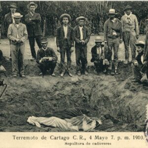 Costa Rica Cartago Earthquake Burial of Dead Bodies 1916 Postage Due to France