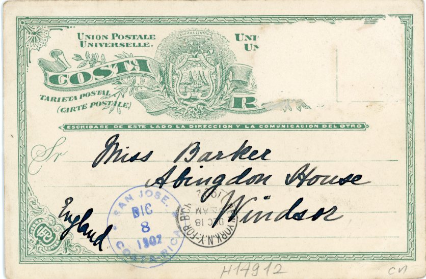 Costa Rica San Jose multi view 1902 to Windsor - Image 2