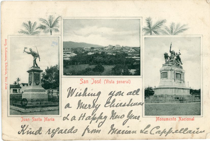 Costa Rica San Jose multi view 1902 to Windsor