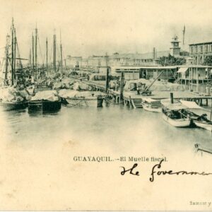 Ecuador Guayaquil Customs Wharf 1902 to London