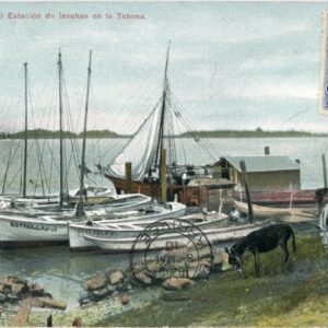 Ecuador Guayaquil Boat station La Tahona 1910 to Belgium