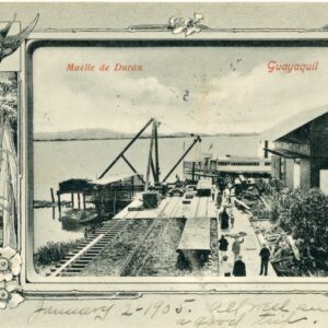 Ecuador Guayaquil Duran Pier 1905 to USA