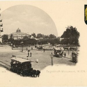 Austria Vienna Praterstern and Tegetthoff Monument