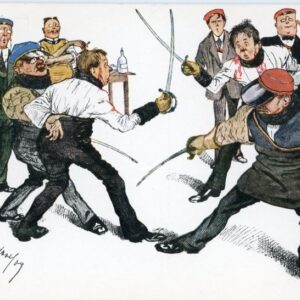 Austria Sword Fight Humour Comic