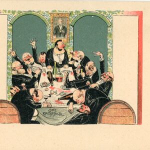 Austria Humour Comic Political postcard
