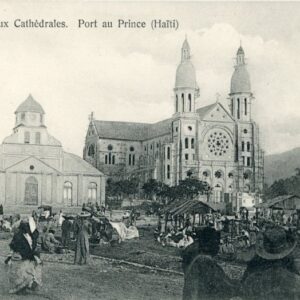 Haiti Port Au Prince Two Cathedrals view