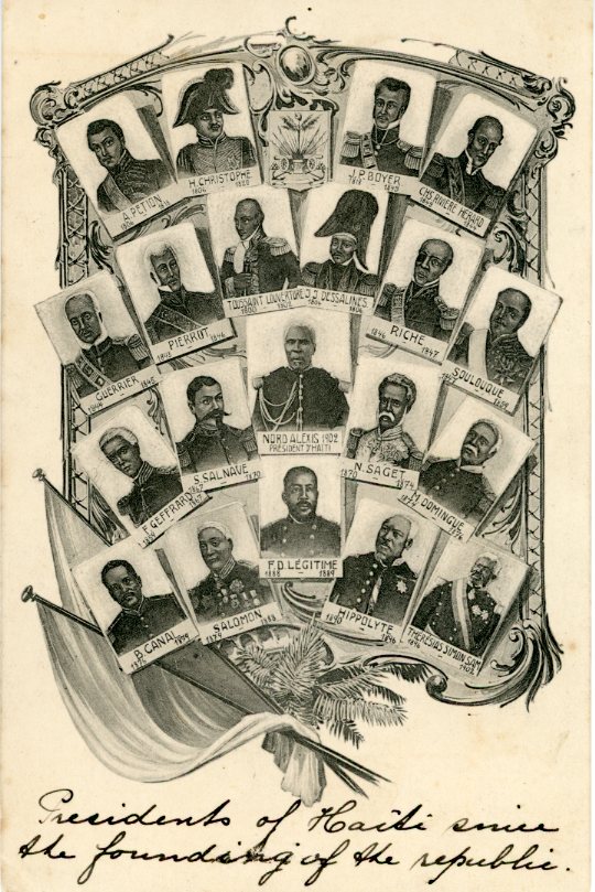 Haiti Presidents portraits