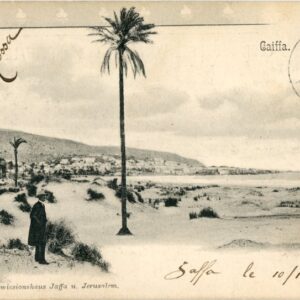Palestine Jaffa French Levant Haifa card 1906 to Belgium