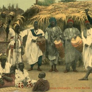 Senegal Porte Maillot village scene Tam Tams