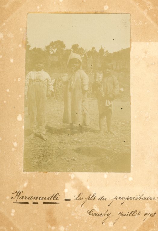 Greece Karamudli Mavroplagia Boys 1916 photograph
