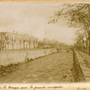 Macedonia Dragor River and Grand Mosque 1916 photo