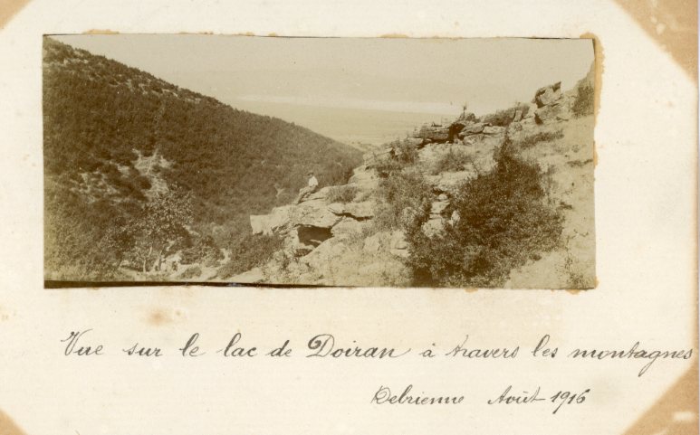 Macedonia View of Lake Dojran towards the mountains 1916