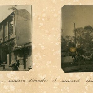 Greece Florina damaged House and Minaret 1916