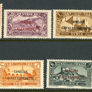 1938 Hatay Alexandrette on Syria pictorials set **