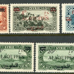 1926 Syria Alaouites surcharged set **