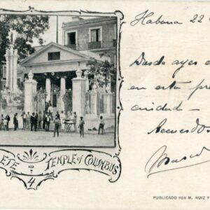Cuba Temple of Columbus 1901 to Paris
