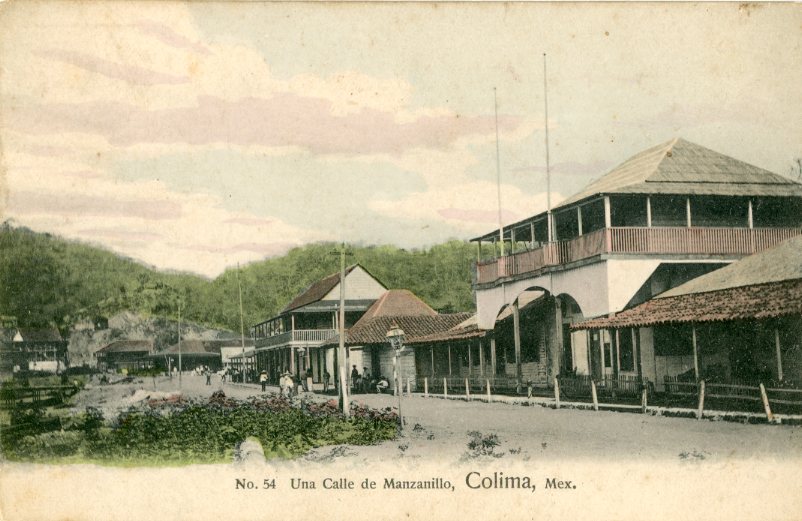 Mexico Colima a Street in Manzanillo