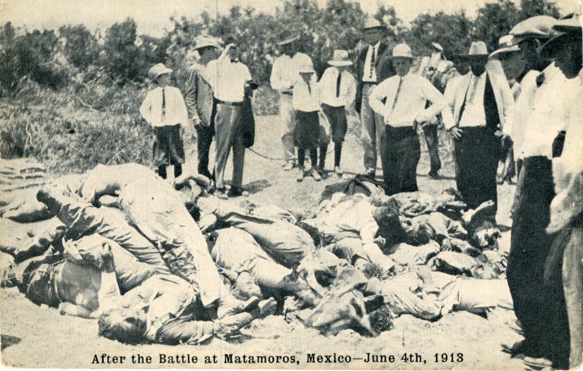 Mexico 1913 Battle of Matamoros Dead Bodies