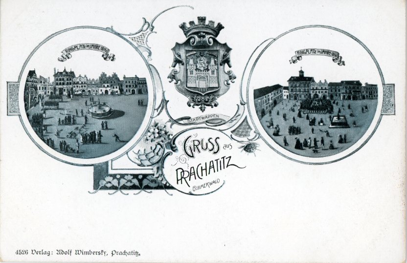 Czechia Prachatice Gruss aus Prachatitz
