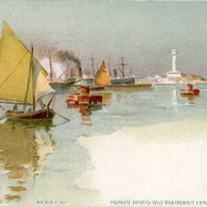 Italy Trieste Watercolour Postcard