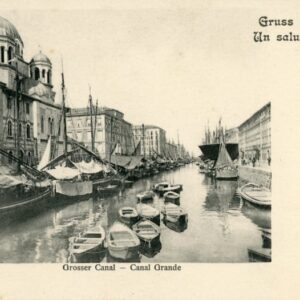 Italy Gruss aus Trieste Grand Canal