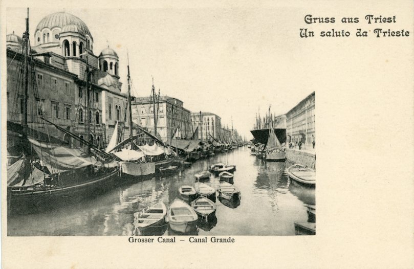 Italy Gruss aus Trieste Grand Canal