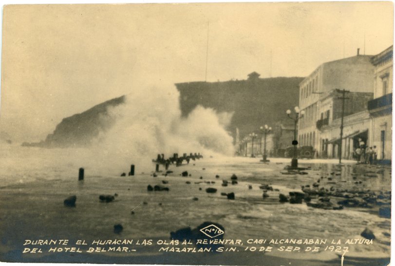 Mexico Mazatlan Hotel Delmar during Hurricane 1927