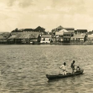 Mexico Town View from Sea or River