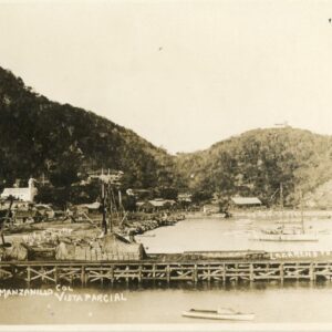 Mexico La Manzanilla Pier 1923 photocard