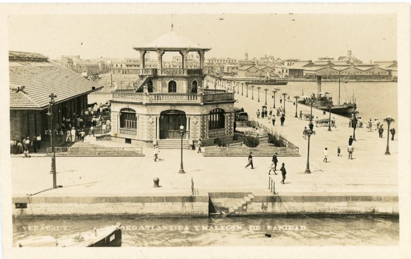Mexico Veracruz Kiosko Atlantida and Malecon de Sanidad