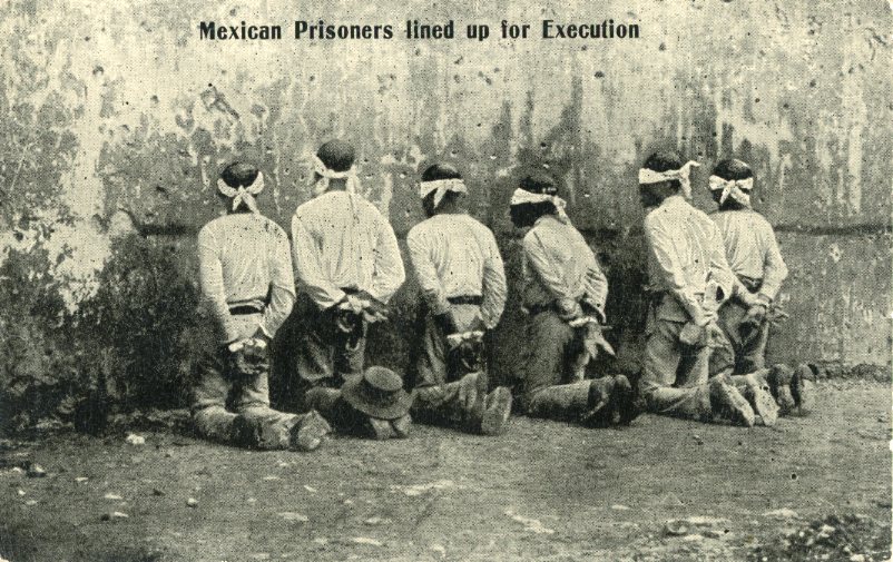 Mexico Mexican Prisoners lined up for Execution
