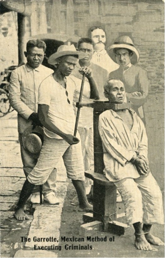 Mexico Garrotte Mexican Method of Execution Criminals