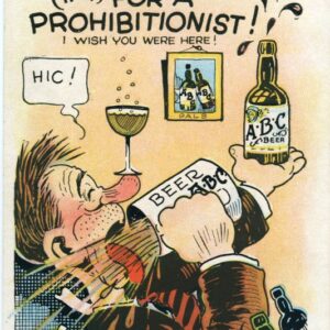 Mexico Comic Humour card US Prohibition