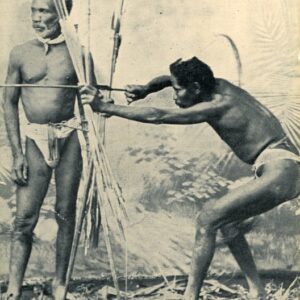 Mexico Indians using Bow and Arrow