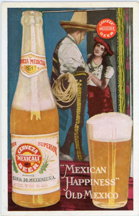 Mexico Cerveza Mexicali Beer postcard