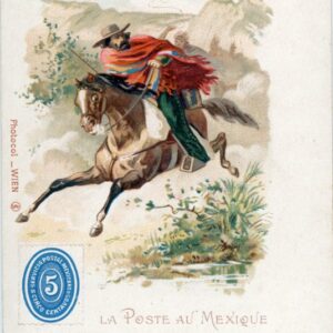 Mexico Postal Service and Flag