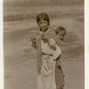 Mexico Xochimilco Indigenous Girl and Child
