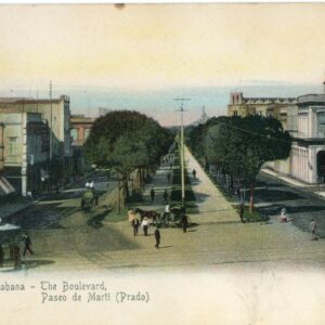 Cuba Paseo de Marti Prado 1906 used in GB to Isle of Man