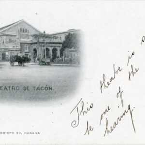 Cuba Havana Tacon Theatre 1902 to Ireland