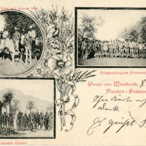 Namibia German SWA Gruss aus Windhoek 1900 to Hamburg